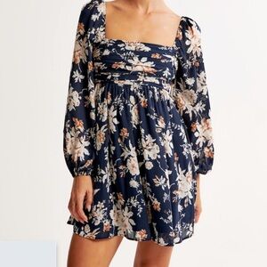 Abercrombie and Fitch Emerson Dress Navy Floral